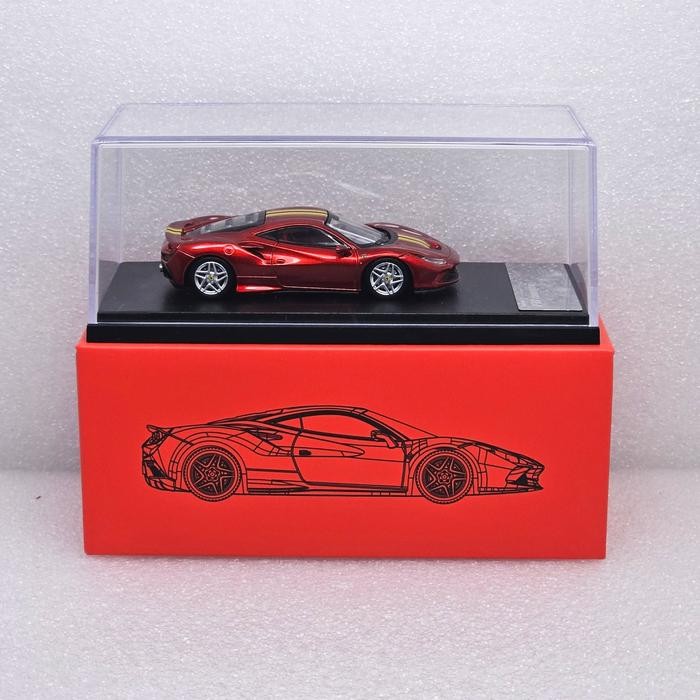 SALE  DIECAST XF TOYS 1/64 FERRARI F8 TRIBUTO RED YELLOW LIST READYY