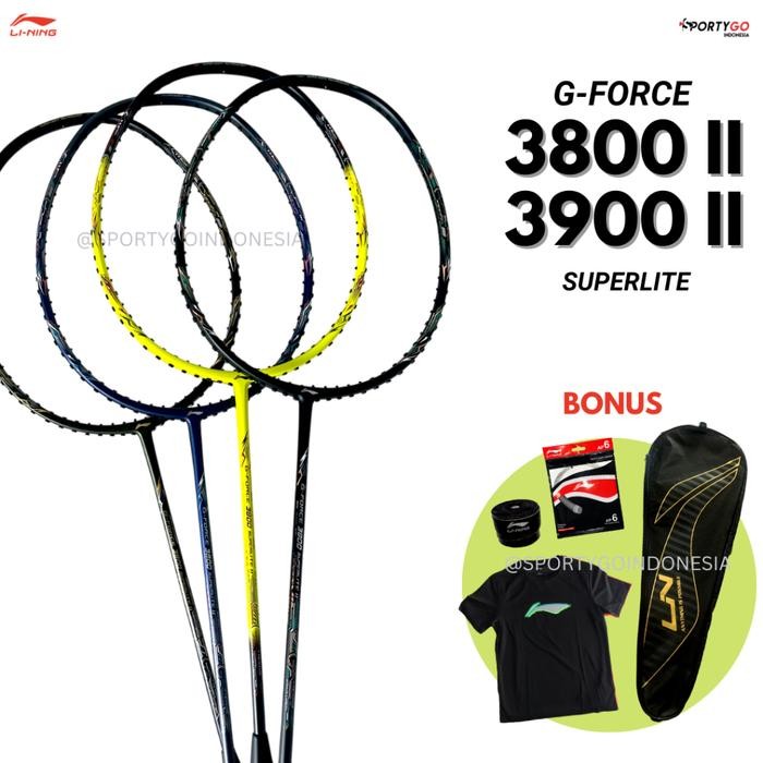 FREE PEMASANGAN Raket Lining G-Force Superlite 3800 II / 3900 LI NING GFORCE 3900 II