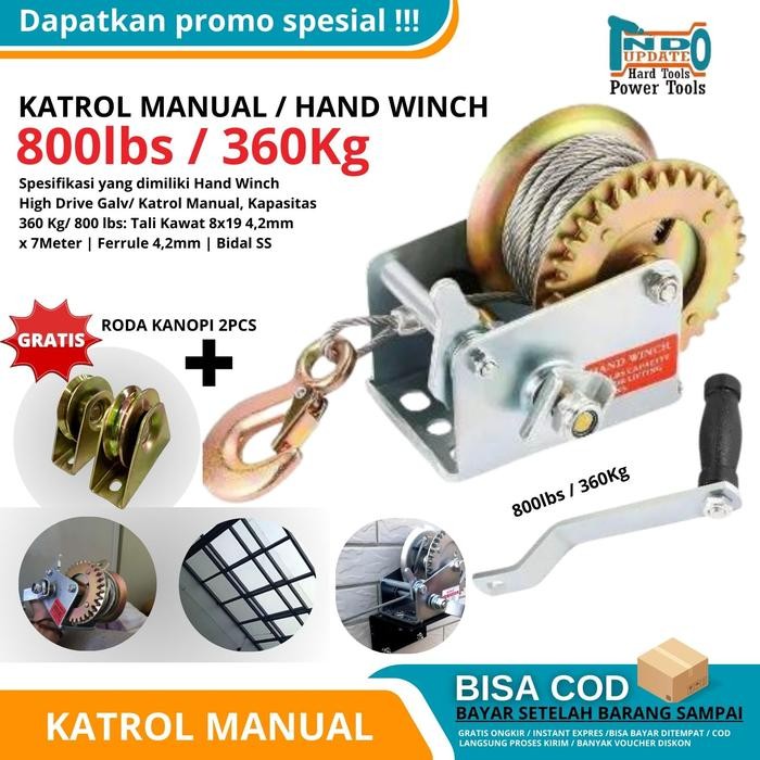 Katrol Tiang Badminton Manual Kerekan Tiang Net Voli Roller Tenis