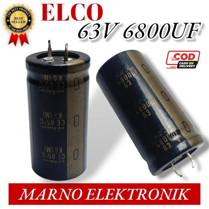 CAPASITOR KAPASITOR ELCO 63V 6800UF 63V6800UF ASLI ORI ORIGINAL