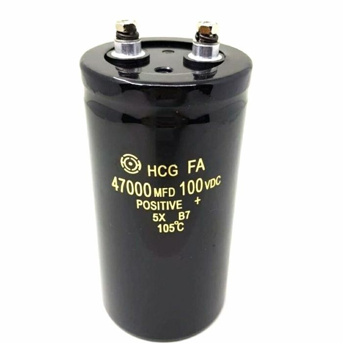 Elco Kapasitor Hitachi HCG 47000uf 47000 47000MDF 100VDC 100v 100v 105