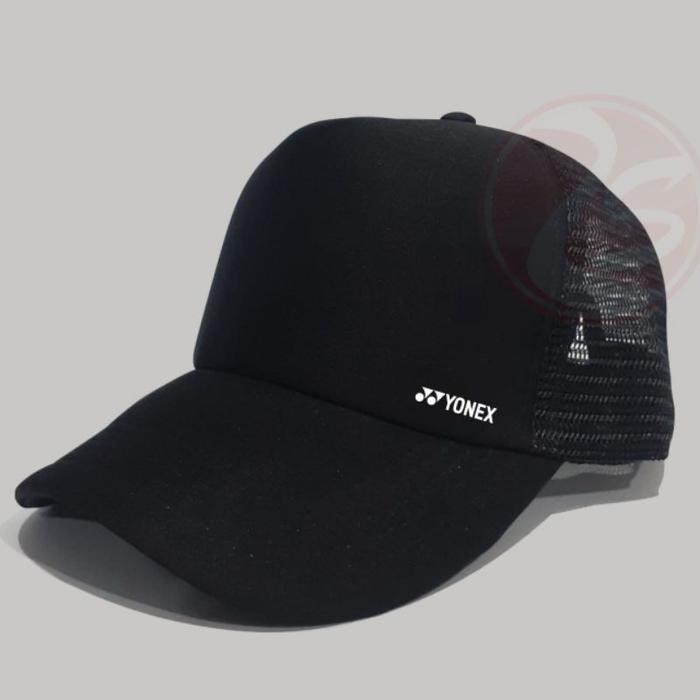 topi jaring badminton - topi jaring sport premium - pria