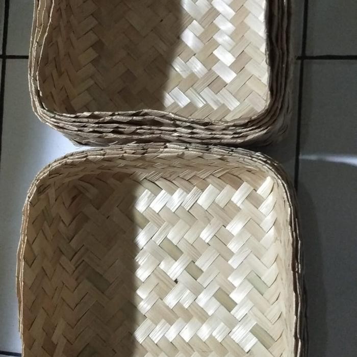 besek bambu 20x20 sepasang murah