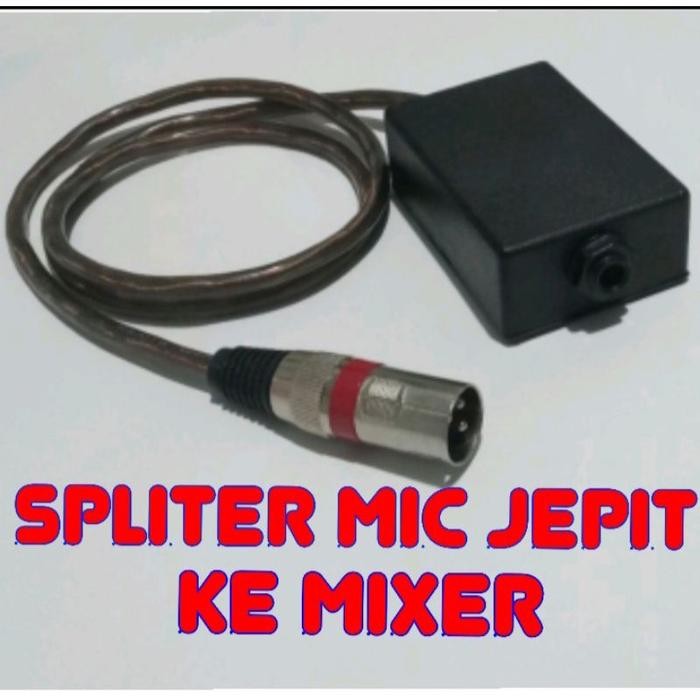 SPLITER MIC JEPIT IMAM MASJID KE MIXER