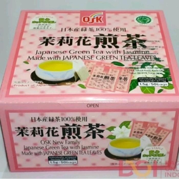 

Teh Hijau Jasmine Jepang/OSK Japanese green Tea With Jasmine 50 Sachet