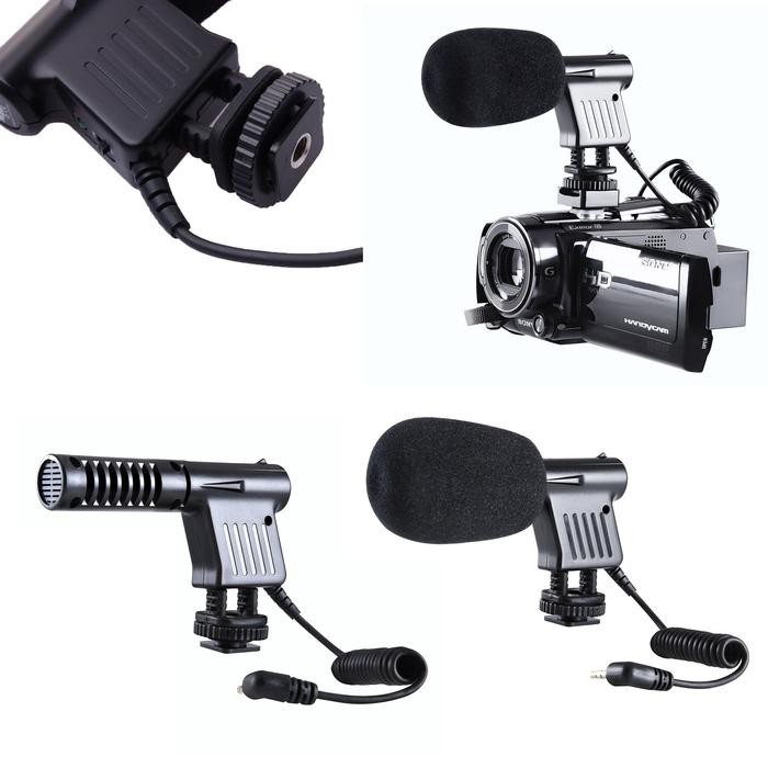 Mini Mic Mikrofon Recorder Khusus Kamera Handycam Canon Nikon Dslr