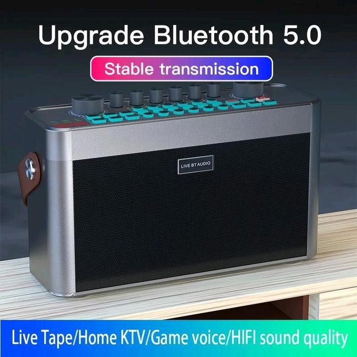 Soundcard Karaoke Sy9 Soundcard Karaoke Extra 2 Mic Wireless Extra Full Bass