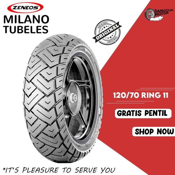 BAN TUBELESS ZENEOS MILANO MOTOR VESPA PRIMAVERA 120/70 Ring 11