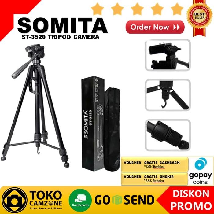 Somita St-3520 St3520 Tripod Kamera Dslr Mirrorless