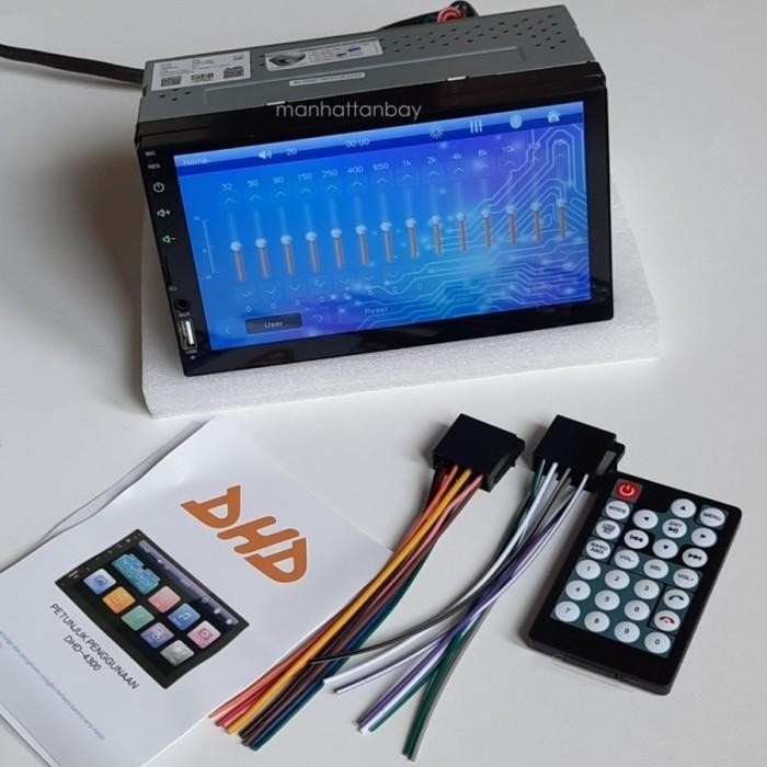 DHD 4300 Headunit Double Din Glass Panel Non DVD Mirrorlink Resmi