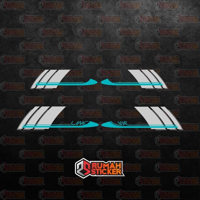 STICKER STIKER CUTTING STRIPING VESPA CORSA LINE ARRAY Motorcycle