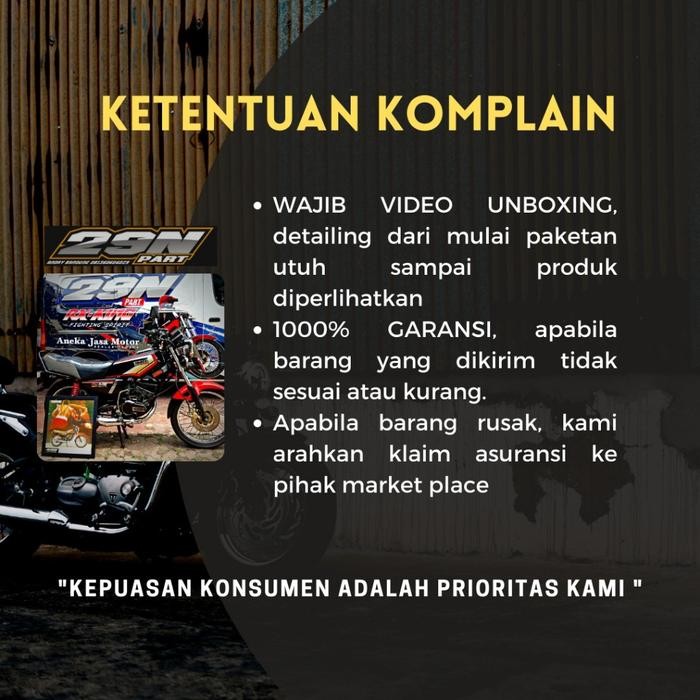 GRAPHIC LIST BODY STRIPING POLET RX KING 2004 HITAM BIRU SET ORIGINAL