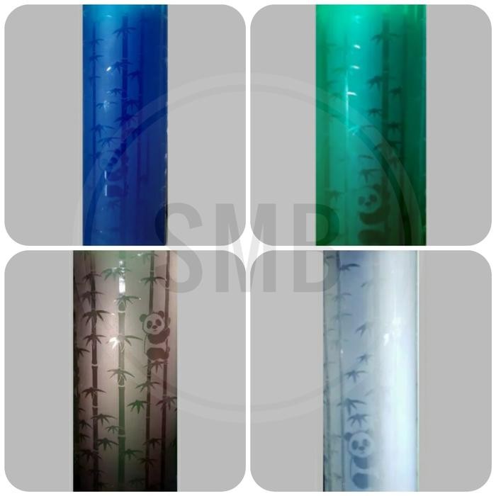 Fiber pagar motif bambu panda