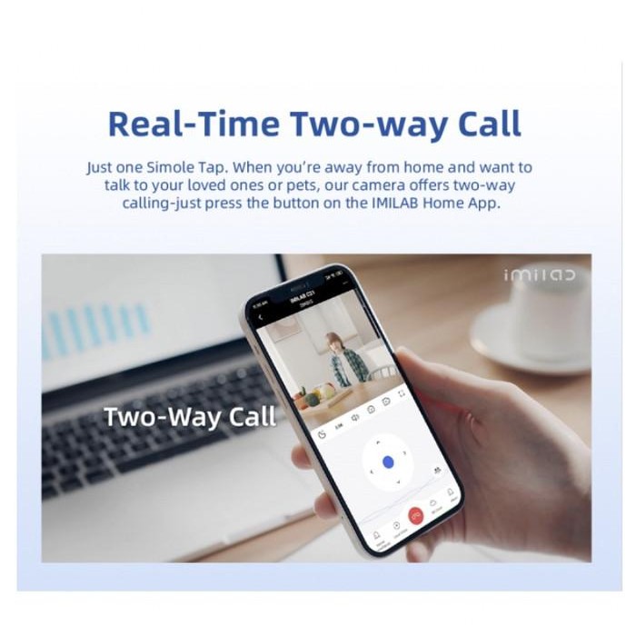 Imilab C21 Home Security Camera 2.5K Night Vision 360 IP Camera CCTV