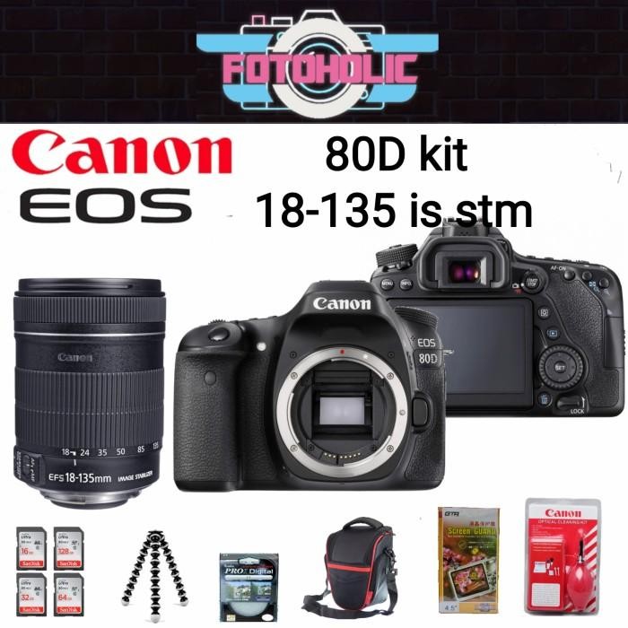 CANON EOS 80D KIT 18-135 IS STM/KAMERA CABON EOS 80D KIR 18-135 IS STM