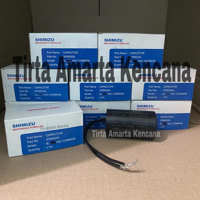 KAPASITOR POMPA AIR SHIMIZU 8UF / KAPASITOR SHIMIZU 8 UF