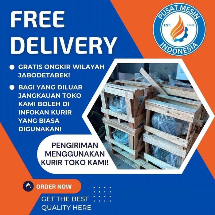 DINAMO ELEKTRO MOTOR YUEMA YAL 4P 5,5KW 7,5HP 1 PHASE SINGLE PHASE 220/240V B3/ DINAMO ELECTRIC