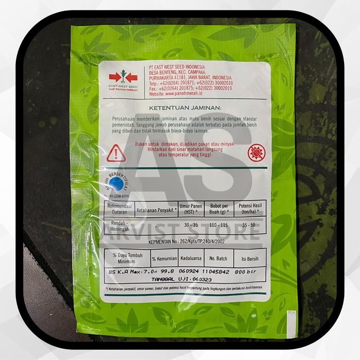 Benih Mentimun Bella F1 Isi 800 Biji Timun Cap Panah Merah