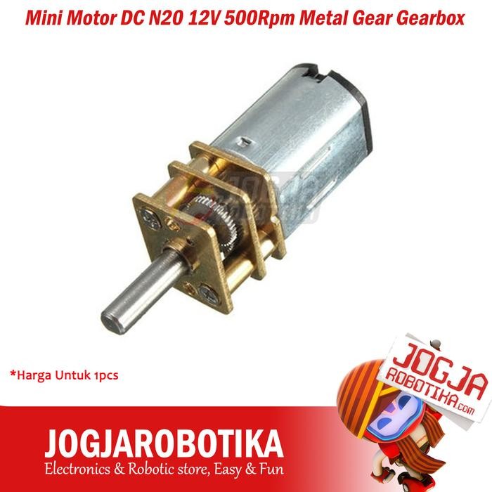 MINI MOTOR DC N20 12V 500RPM METAL GEAR GEARBOX 500 RPM