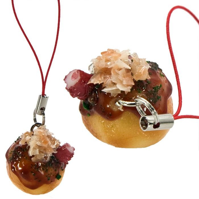 Gantungan HP Replika Makanan Jepang - Takoyaki