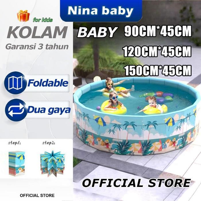 Termurah Kolam Renang Anak Kolam Renang Anak Bulat Lipat Non Tiup Kolam Renang Anak Besar Tidak