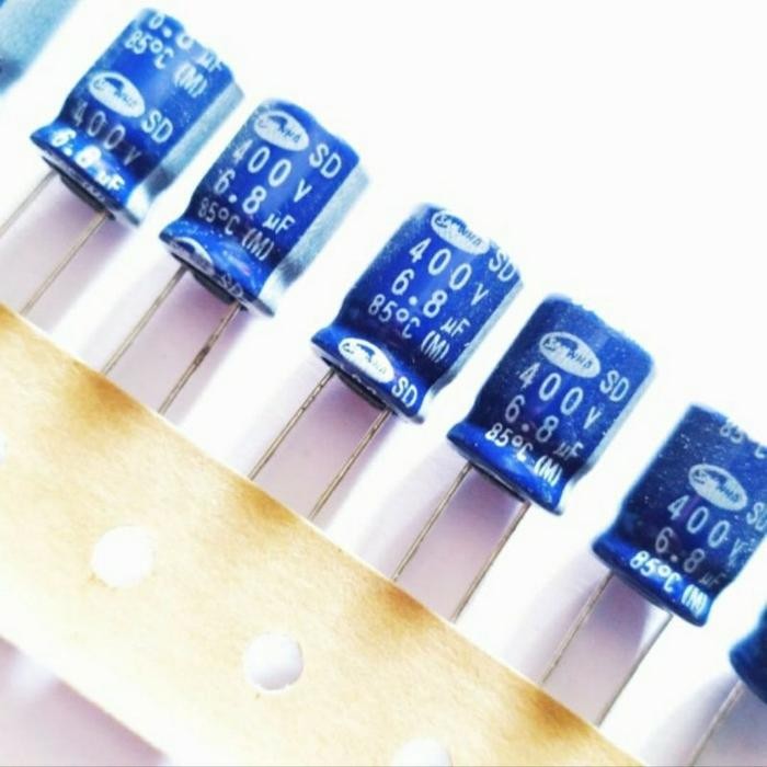 elco 6.8uf 400v samwha original / kapasitor elco 6,8uf 400Volt /