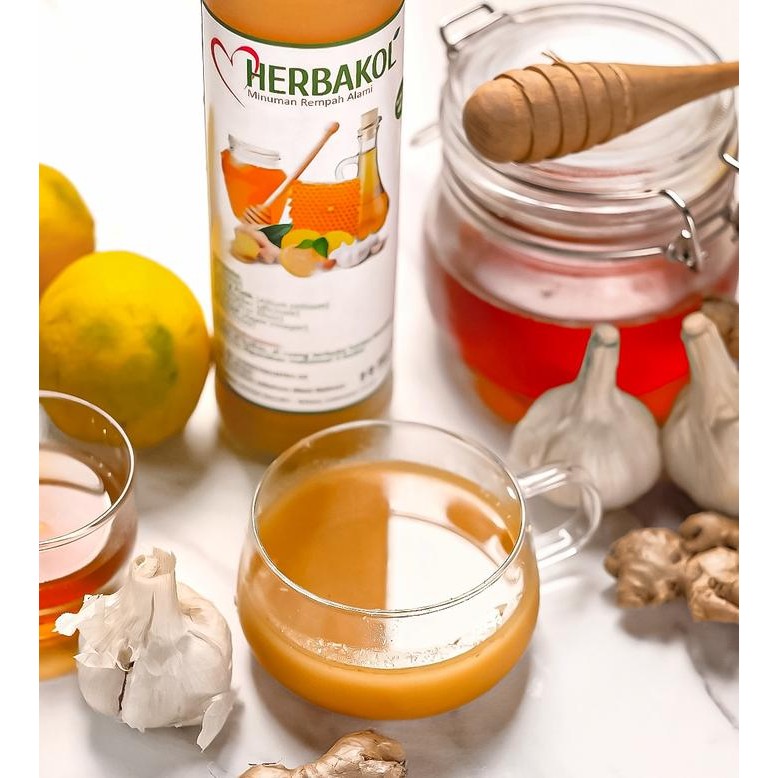 

Herbakol (Paket 2 Botol) Jus Bawang Putih Lemon Jahe Merah Cuka Apel Madu Kayu Manis Juice