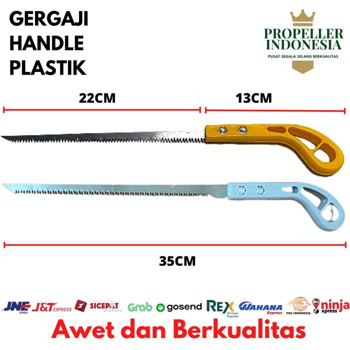 New Gergaji Kayu Mini Bonsai Handle Plastik Kuning Gergaji Kecil Lancip