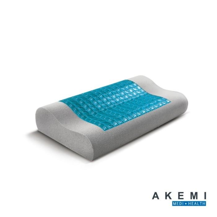 AKEMI M+H Contour Hydro Gel Bamboo Charcoal Memory Pillow.