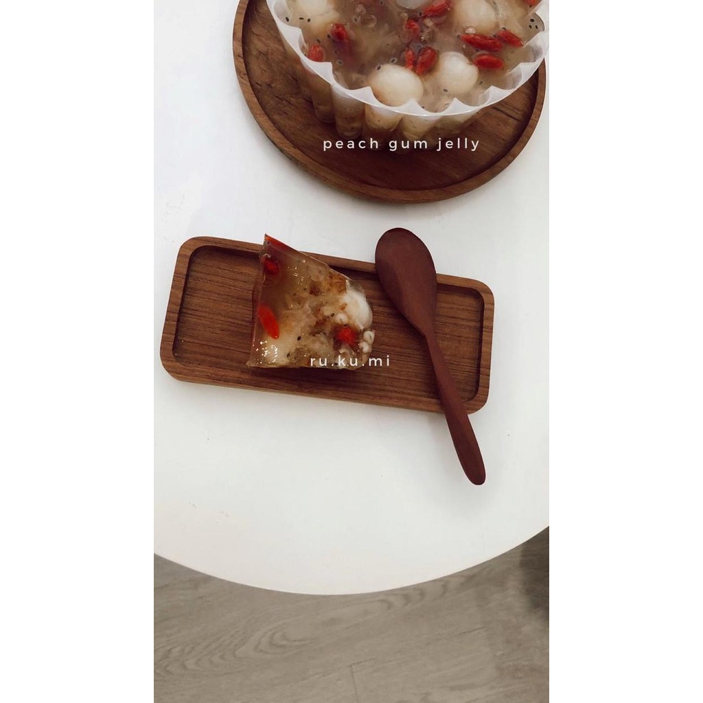 

peach gum jelly healthy collagen dessert (tao jiao jelly)