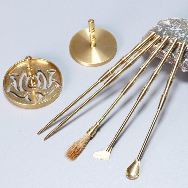 

6Pcs Brass Incense Tools Incense Cone Making Tools DIY Incense Cone Molds for Yoga Meditation