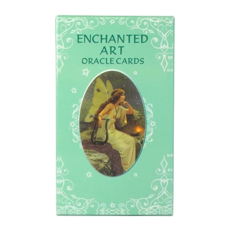 

1Pcs Deck Tarot 10.3*6cm Enchanted Art Oracle Card Deck 42 Pcs Cards Beautiful Vintage Artwork with