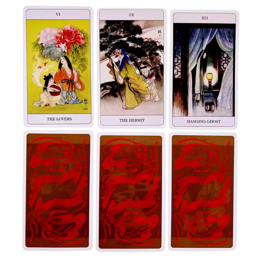 

Chinese Tarot Cards Game Tarot Card Deck Oracle Card Game for Adult Fun Adults Games Party Supplies