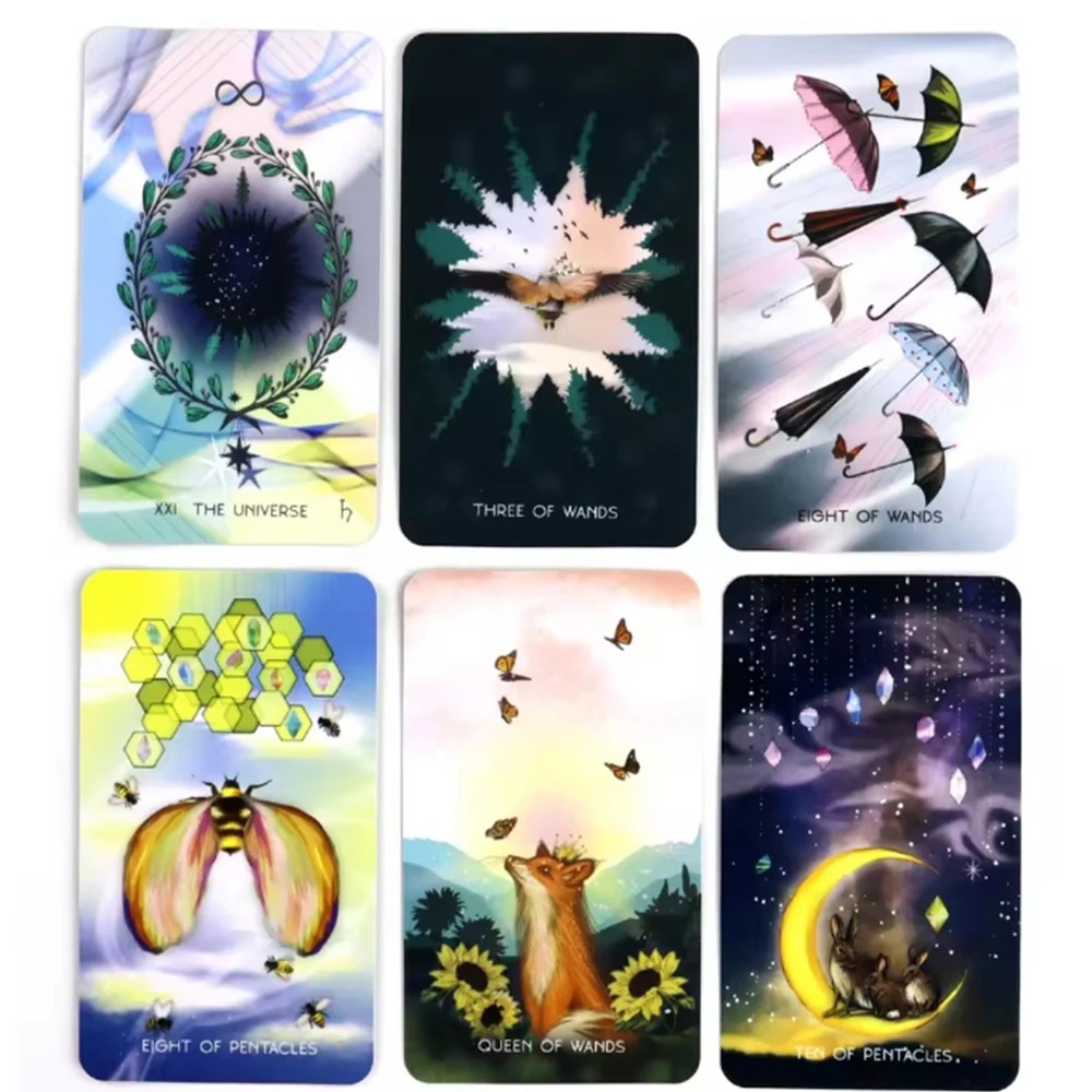 

The Meraki Tarot Inspired By The Magic of Nature Animal 79 Pcs Cards Based on Rider Waite System