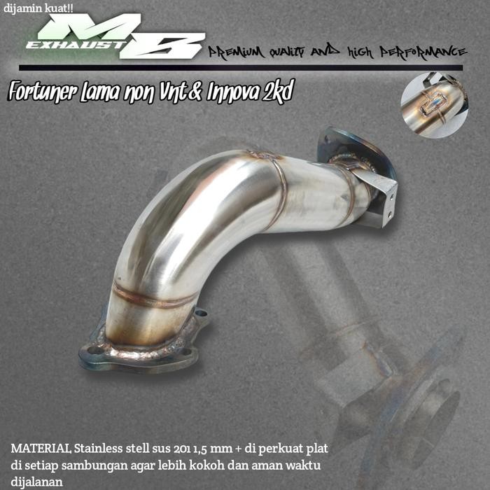 DOWNPIPE INNOVA DIESEL 2KD FORTUNER LAMA 2KD