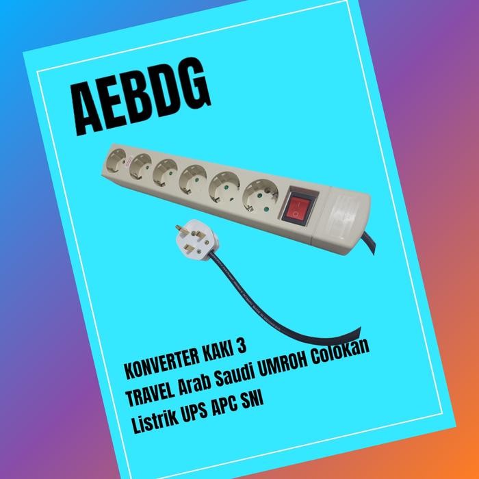 (Allthebest) Colokan Kaki 3 Singapore,Macau Malaysia,Arab Saudi colokan listrik