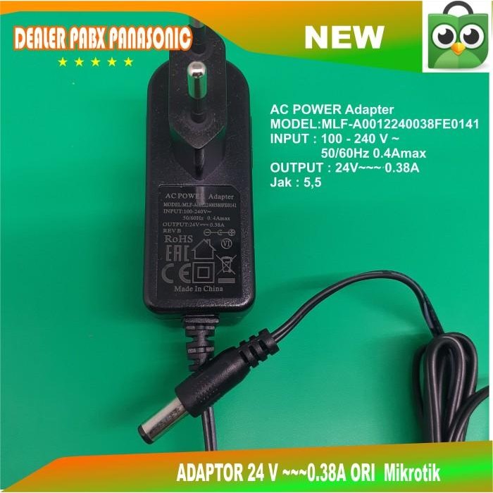 (Allthebest) Adaptor 24V 0.38A Original Mikrotik