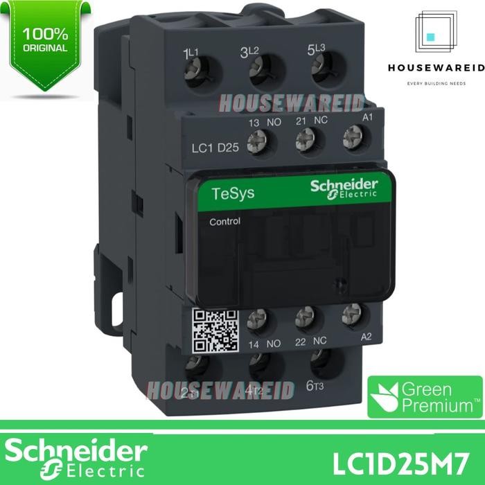 KONTAKTOR 3P 25A SCHNEIDER LC1D25M7 220V / CONTACTOR 3 PHASE 25 AMPERE