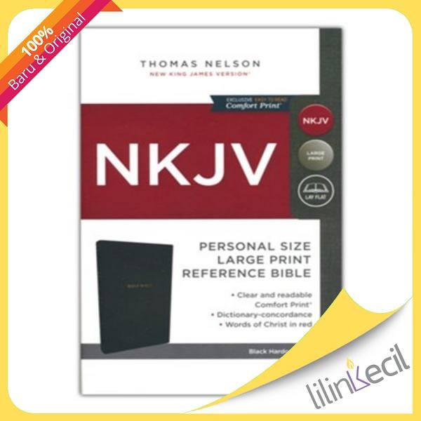 Nkjv Holy Bible Personal Size Large Print Reference Bible, Comfort Print--Hardcover Black