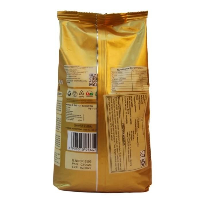 

(Allthebest) Beras Basmati Alishaan 1kg India Rice XL Sella 1121 1 kg