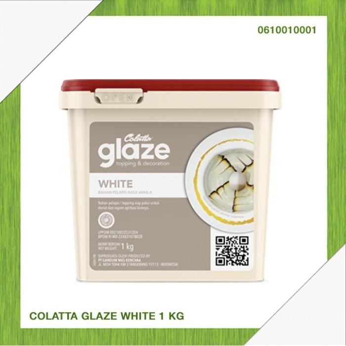 

(Allthebest) Colatta Glaze White 1 Kg - Saus Cair Celup Topping Donat Kue