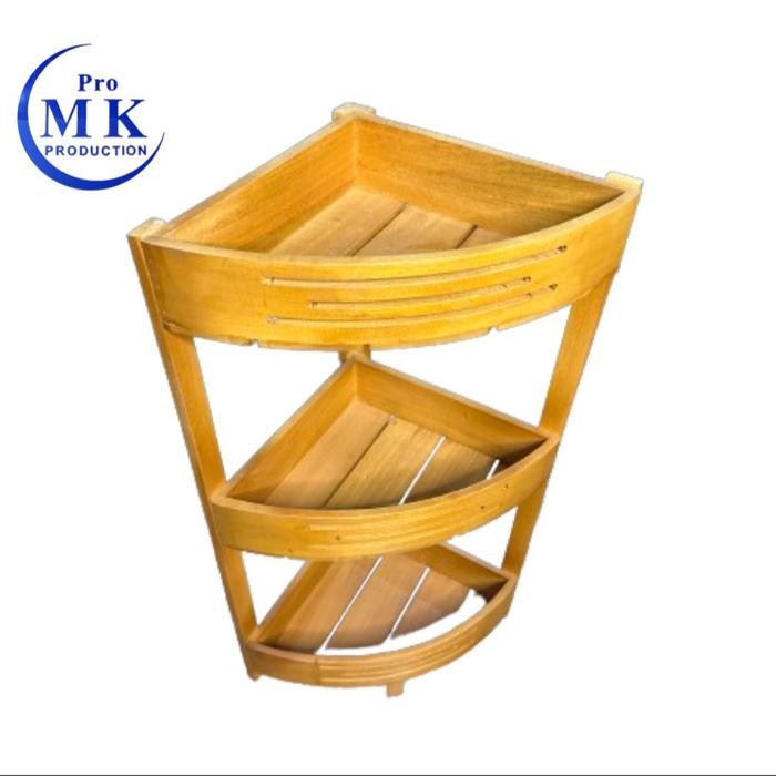 

NYBEBY26 RAK SUDUT 3 SUSUN FINISHING CAT - MULTIFUNGSI UNTUK MENYIMPAN BUMBU DAPUR, PERALATAN ALAT