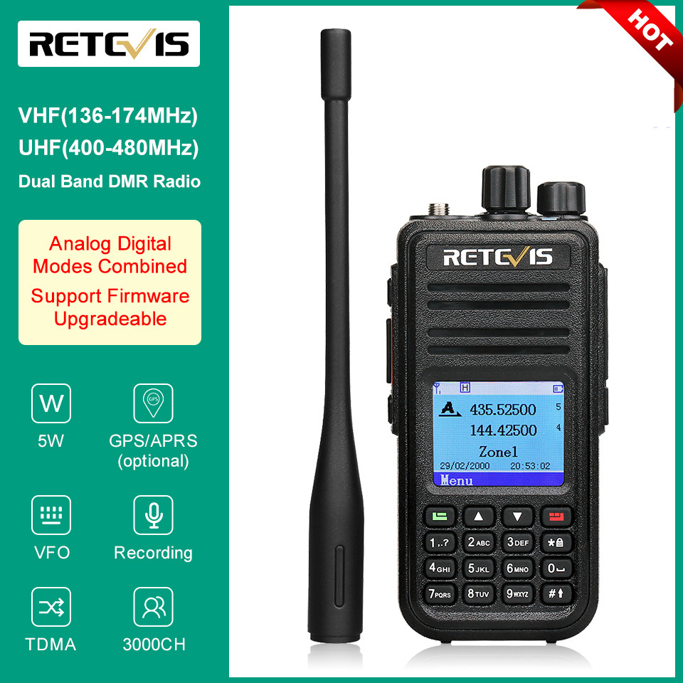Retevis RT3S DMR Digital Walkie Talkie Ham Radio Stations