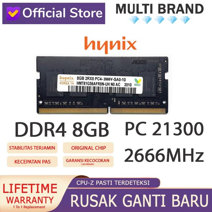 Ram Laptop Hynix Ddr4 8Gb 21300/2666 Mhz Ori Ram Nb Ddr4 8Gb 2666 Mhz