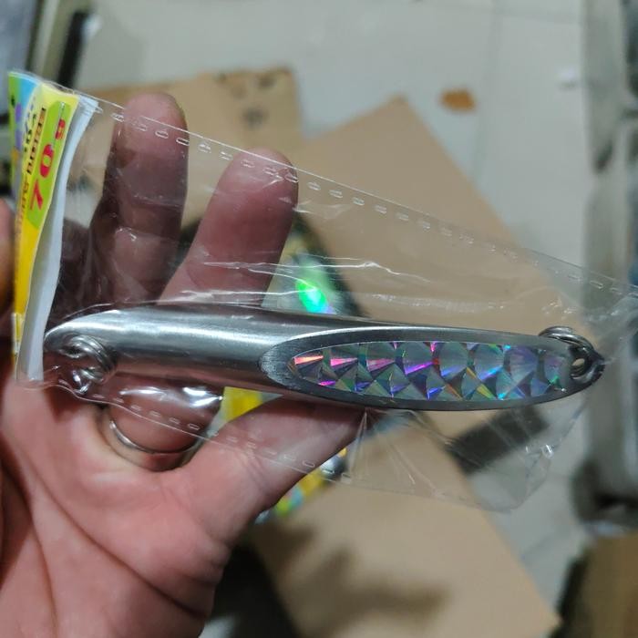 Umpan Spoon Hologram Silver Stainless Spoon Tempe Spoon Pancing 304 Gratisongkir