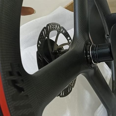 wheelset velg 3spoke carbon 22 in 451 discke cakram prime 20+ new