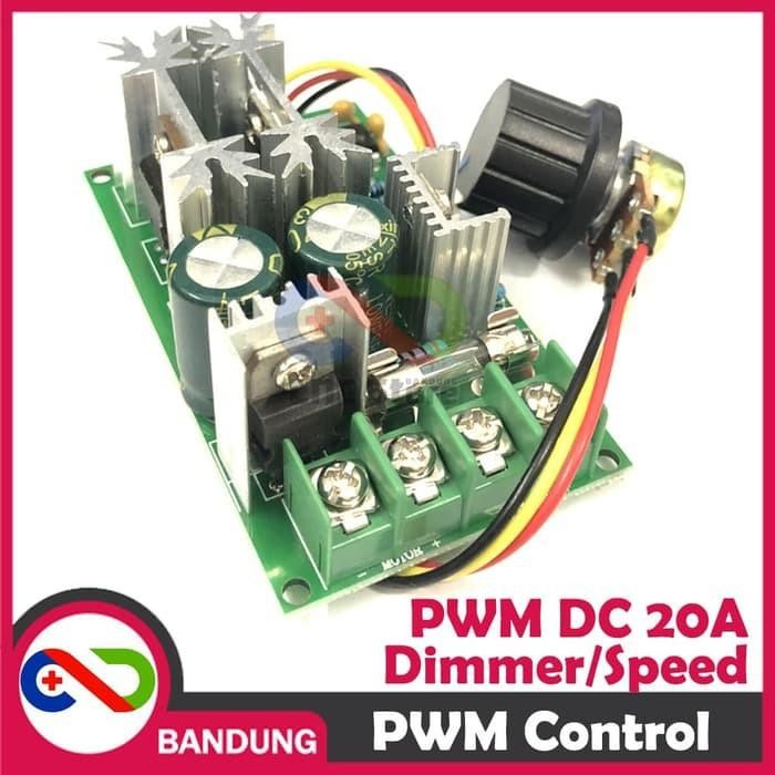 (Allthebest) HIGH POWER PWM SPEED CONTROL MOTOR DC LED DIMMER 20A 12V 24V
