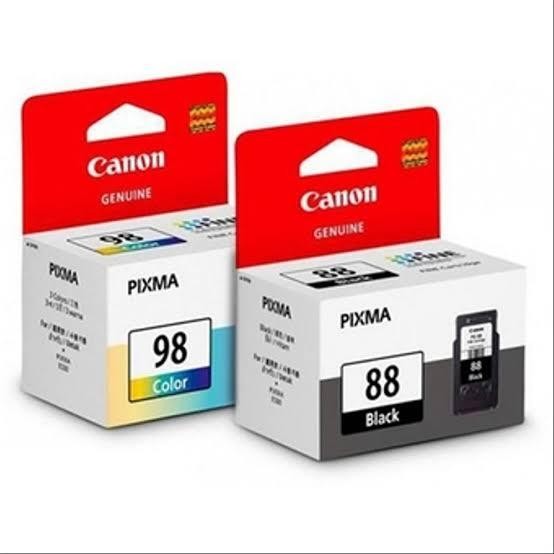 tinta Canon cartridge 88 black & 98 color for E500, E510