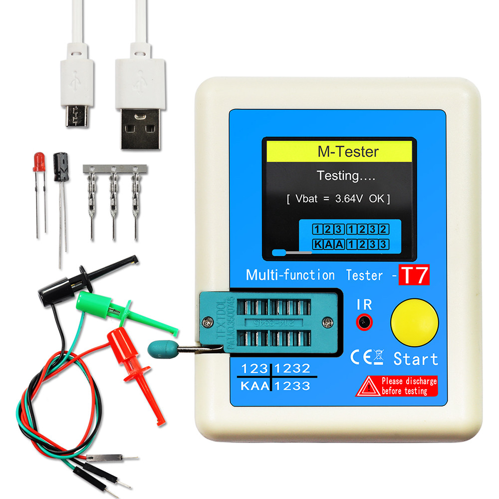 Baru Penguji Transistor Multi Meter Dioda TFT Triode Pengukur Kapasitansi LCR ESR NPN PNP MOSFET LCR
