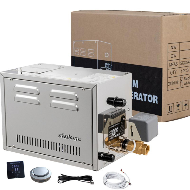 Mesin uap baja tahan karat ruang sauna uap instalasi drainase otomatis peralatan uap kering mandi ua